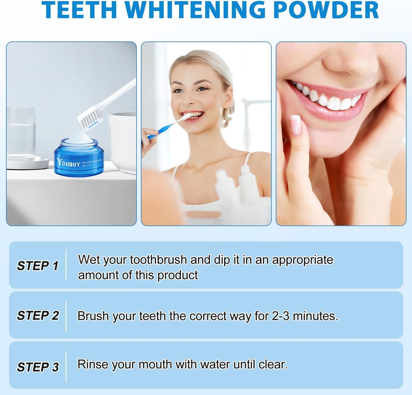 Purest Teeth Whitening Brightening Powder