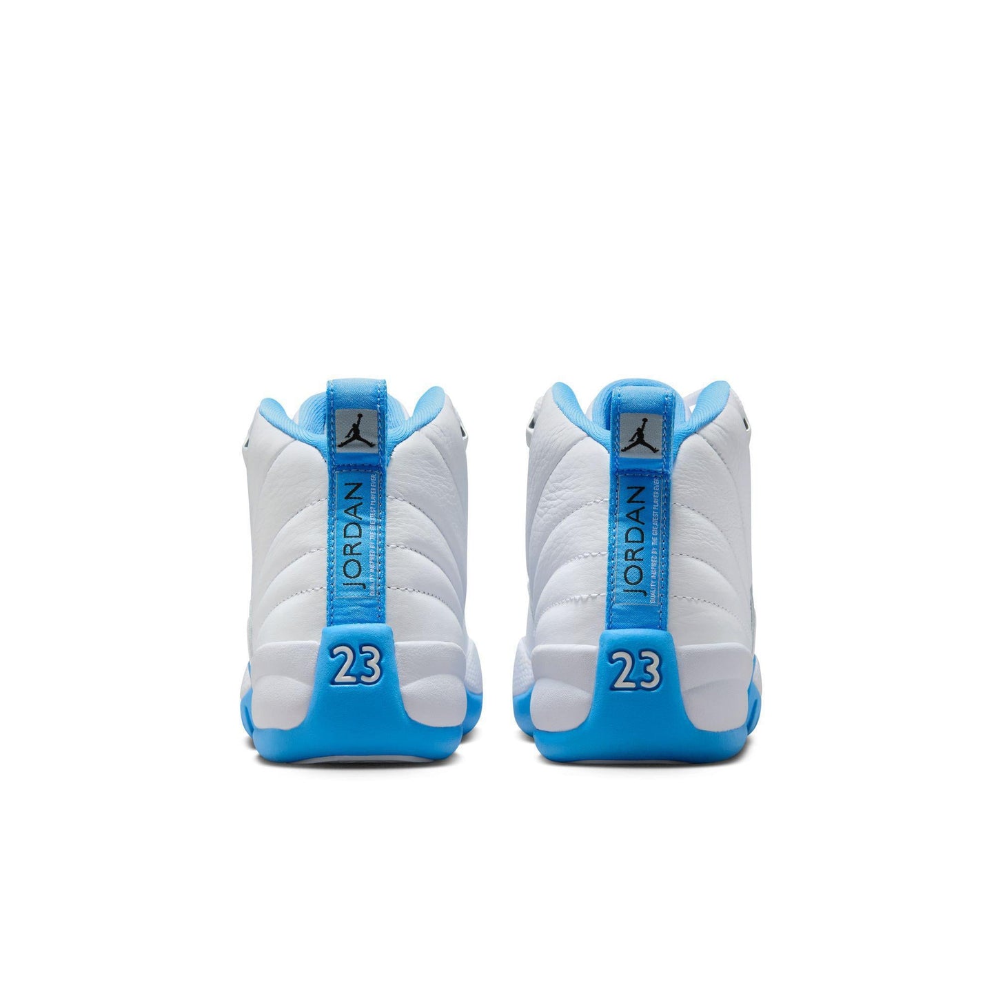 Air Jordan 12 Retro Big Kids' Shoes White/University Blue-Metallic Silver