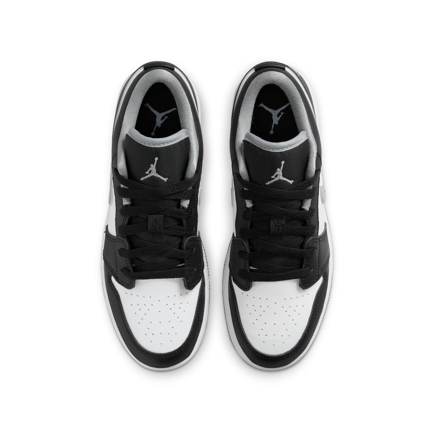 Air Jordan 1 Low Big Kids' Shoes Black/Particle Grey-White