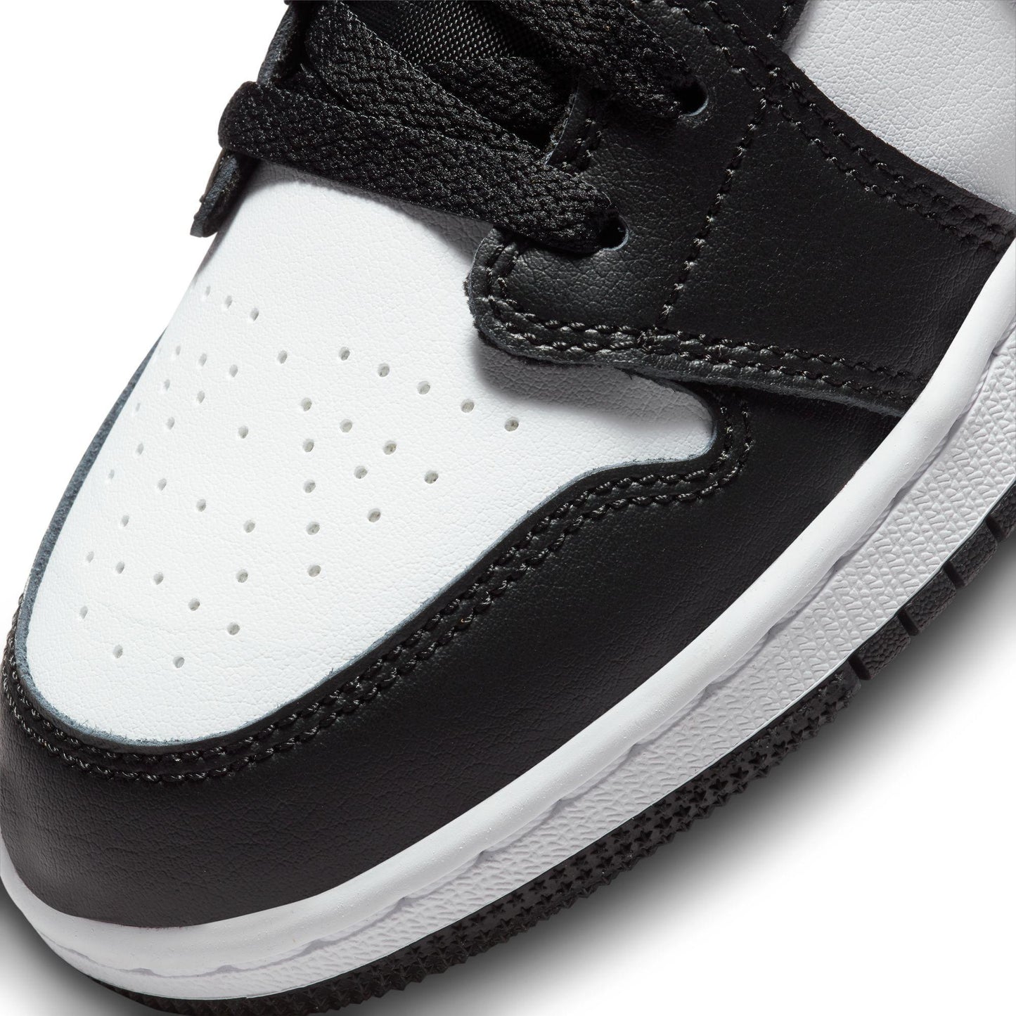 Air Jordan 1 Low Big Kids' Shoes Black/Particle Grey-White