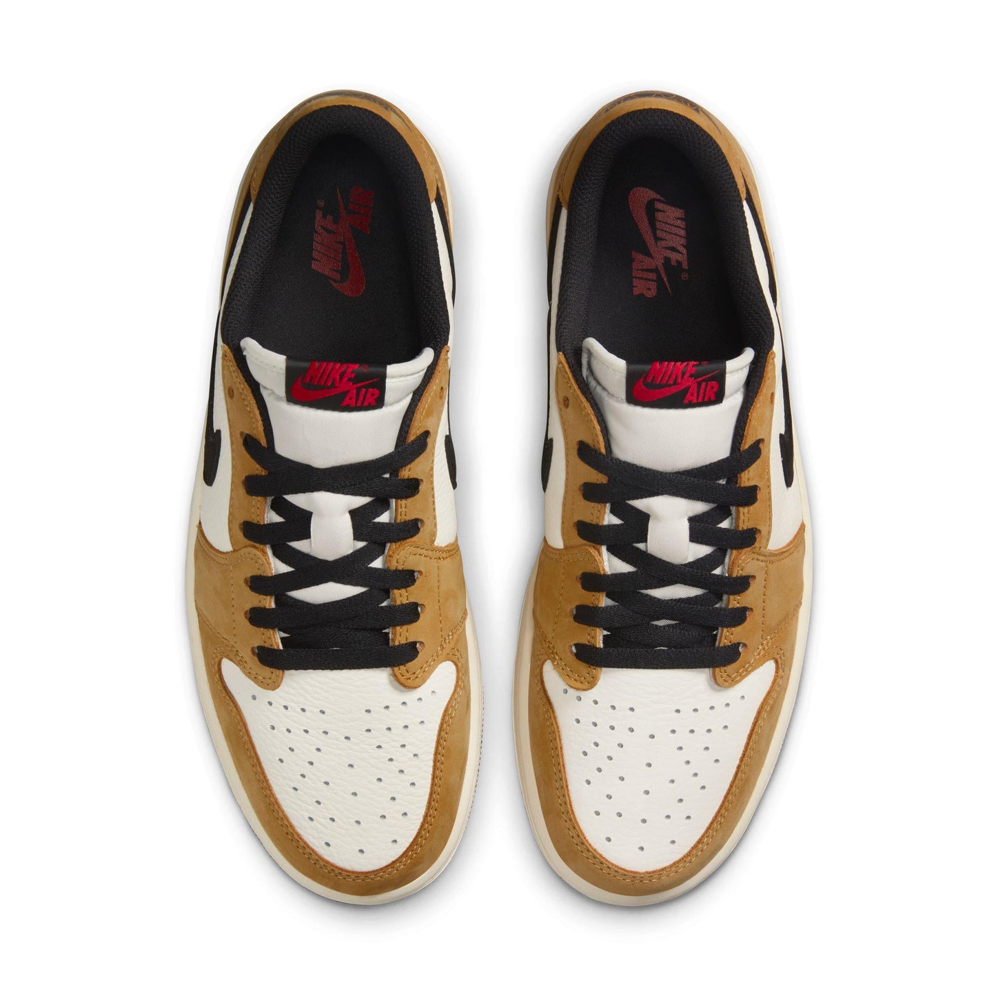 Air Jordan 1 Low OG Sail/Black-Golden Harvest-Gym Red