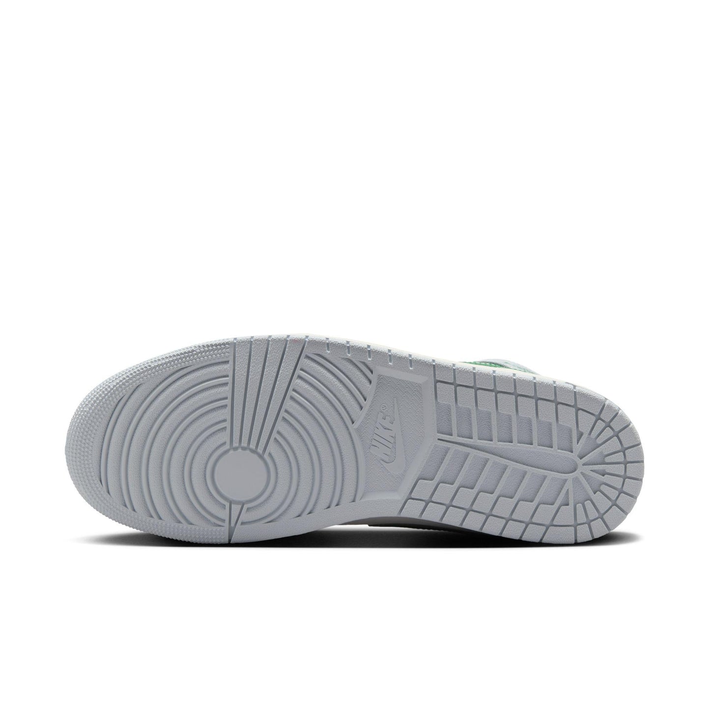 Air Jordan 1 Mid Summit White/Pine Green-Pure Platinum