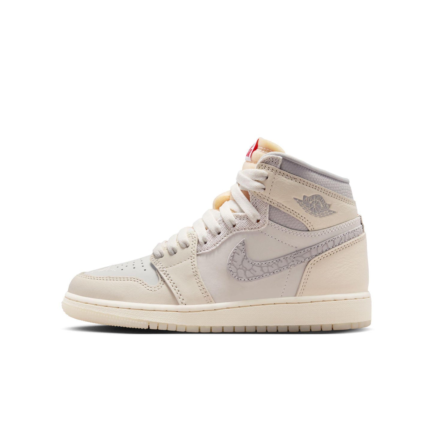 Air Jordan 1 Retro High OG Big Kid's Shoes "Sail/University Red"