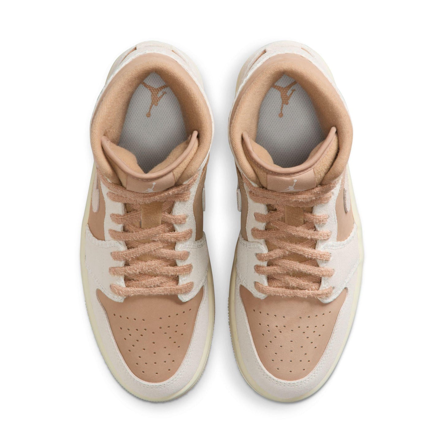 Women's Air Jordan 1 Mid SE Hemp/Light Orewood Brown-Sail