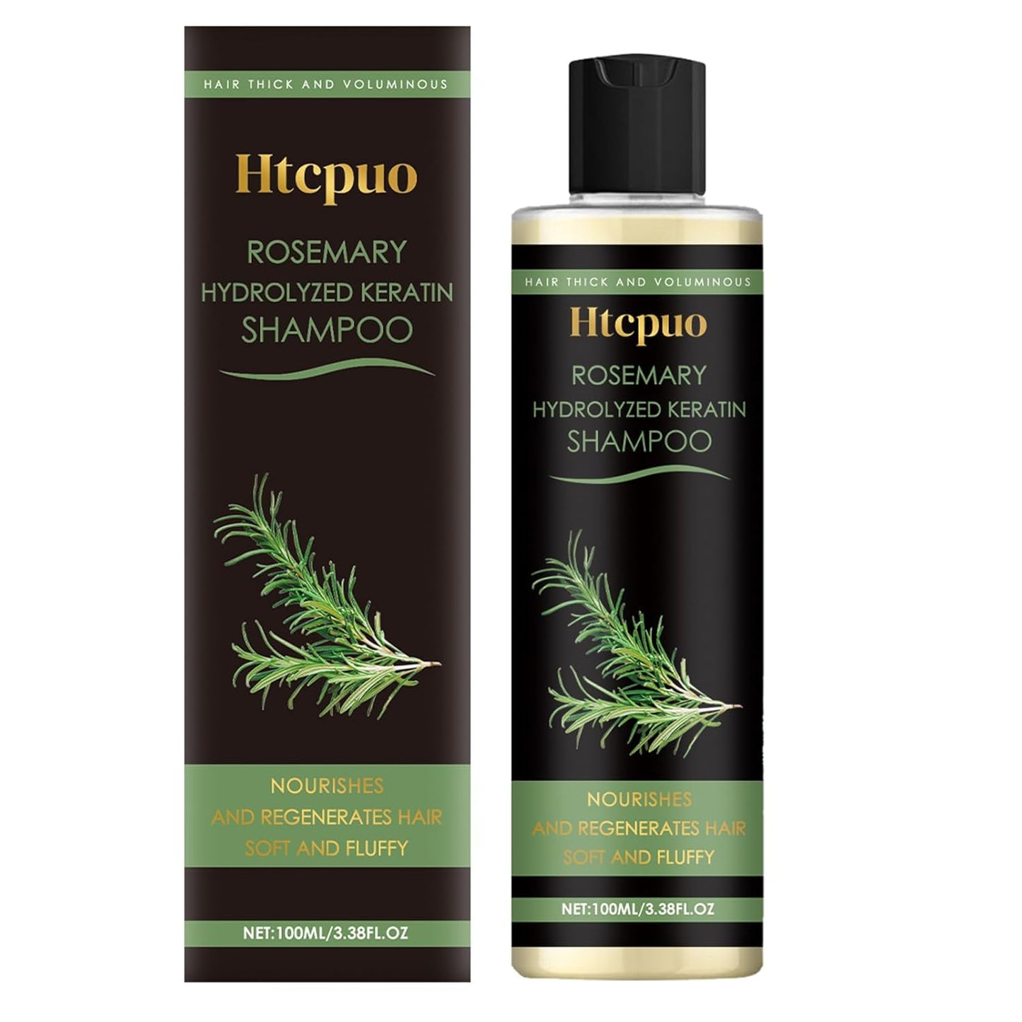 Htcpuo Rosemary Keratin Shampoo | 3.38 fl oz