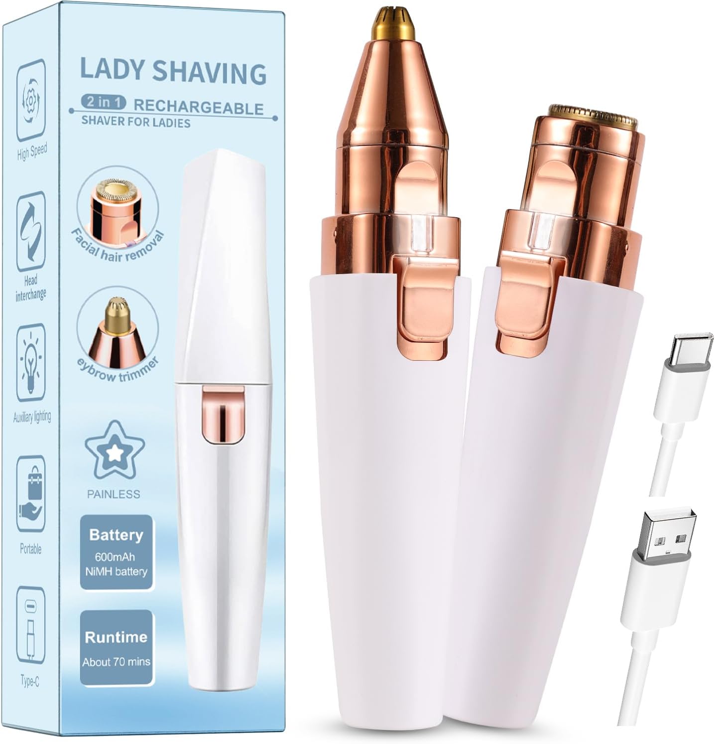Purest™ 2 in 1 Facial Hair Remover