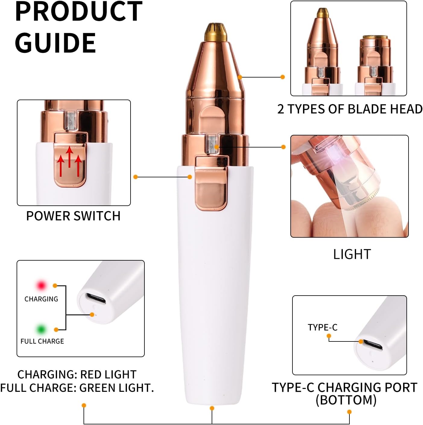 Purest™ 2 in 1 Facial Hair Remover