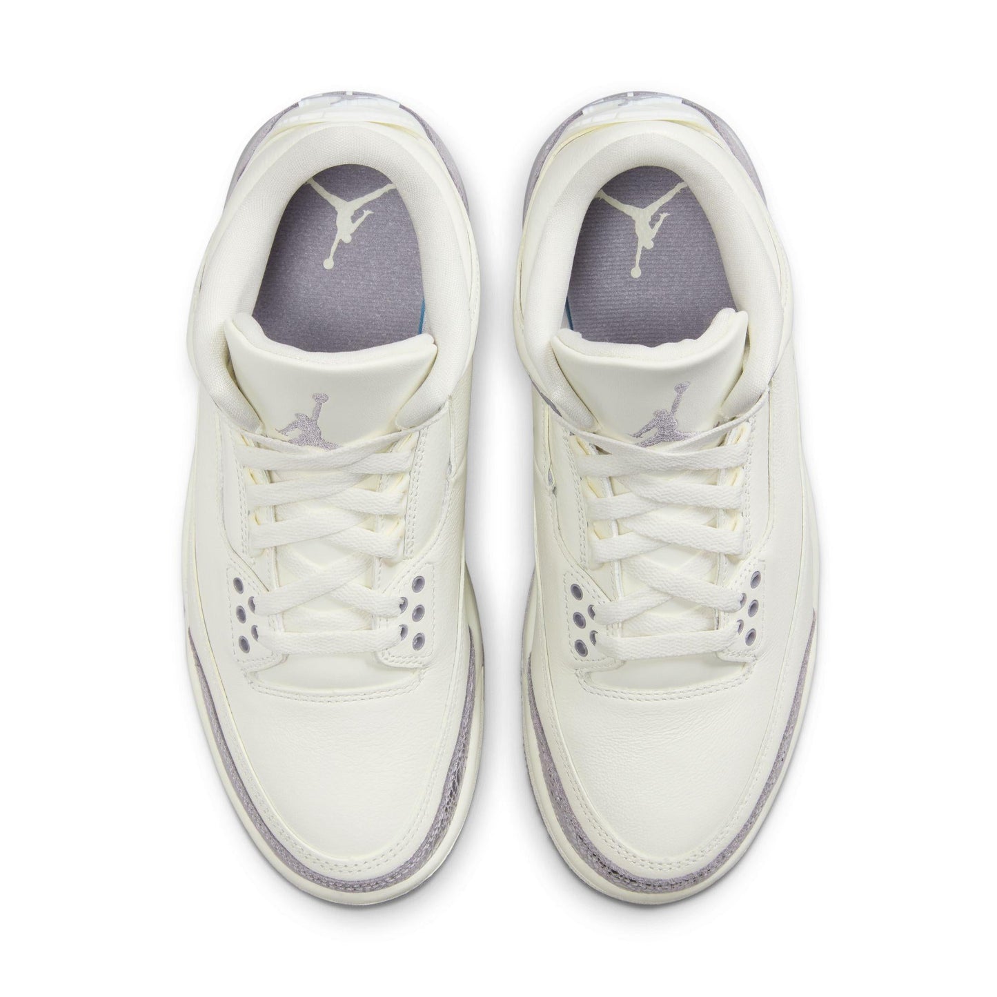 Women's Air Jordan 3 Retro Sail/Cement Grey-Metallic Silver
