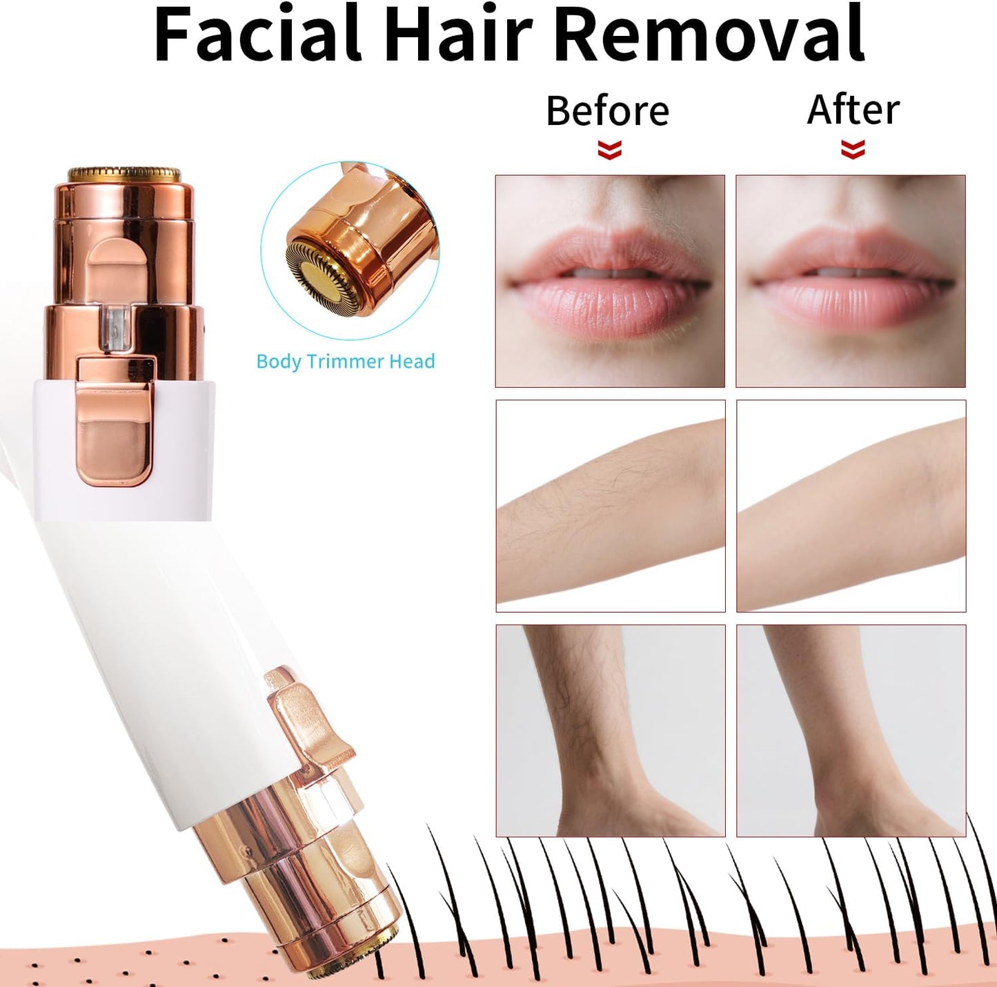 Purest™ 2 in 1 Facial Hair Remover