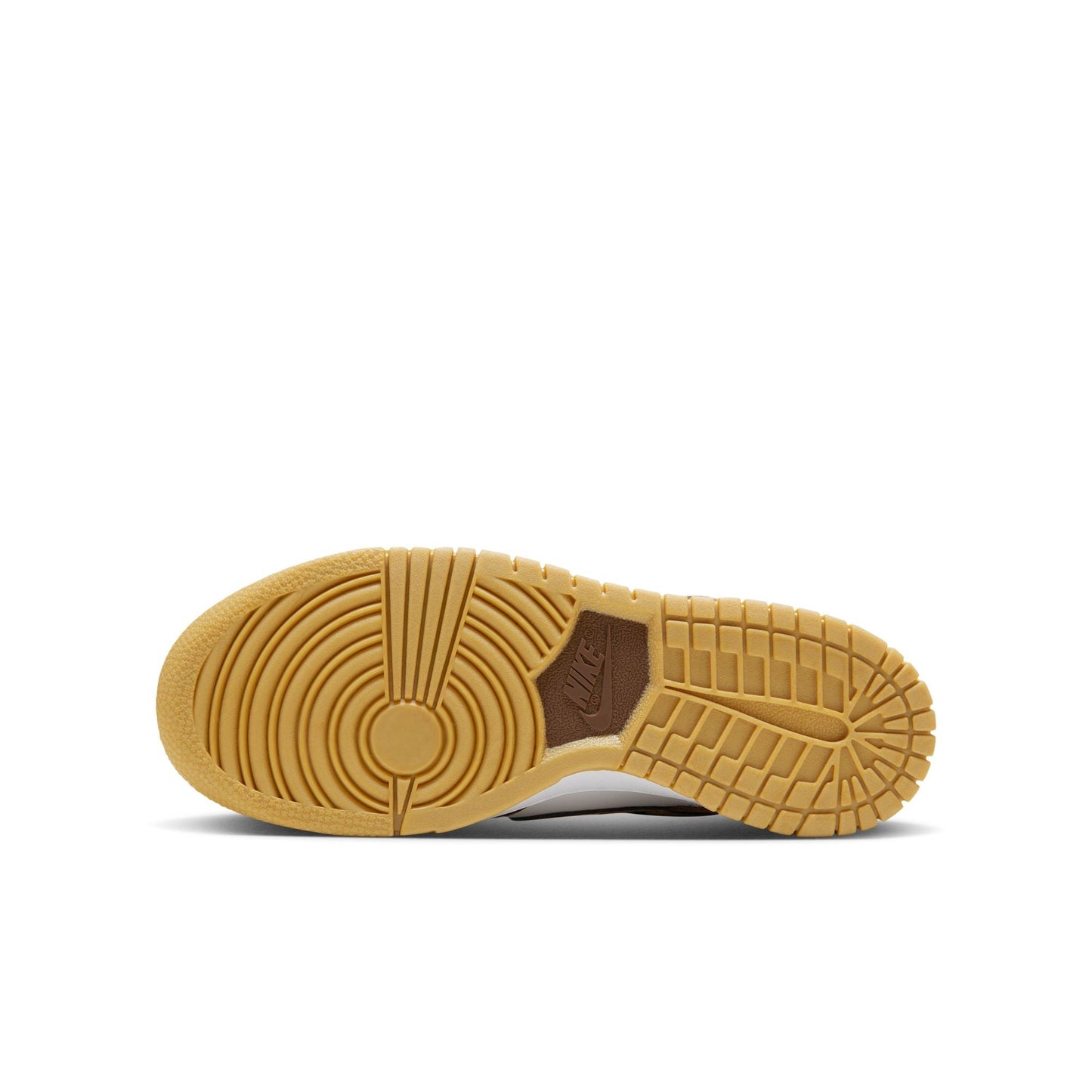 Youth (GS) Nike Dunk Low - WHITE/METALLIC GOLD-WHITE-CACAO WOW