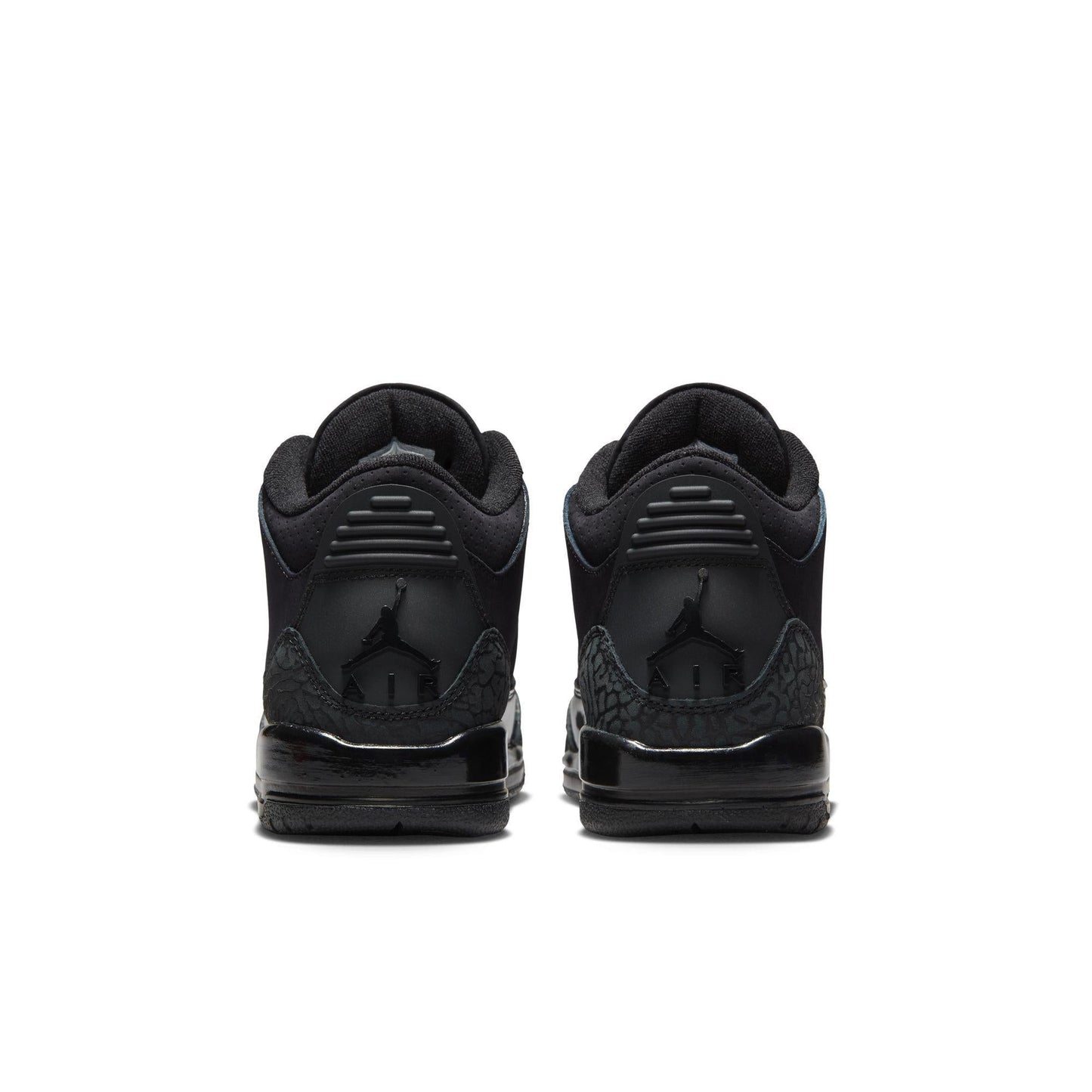Air Jordan 3 Retro Big Kids' Shoes Black/Dark Charcoal-White