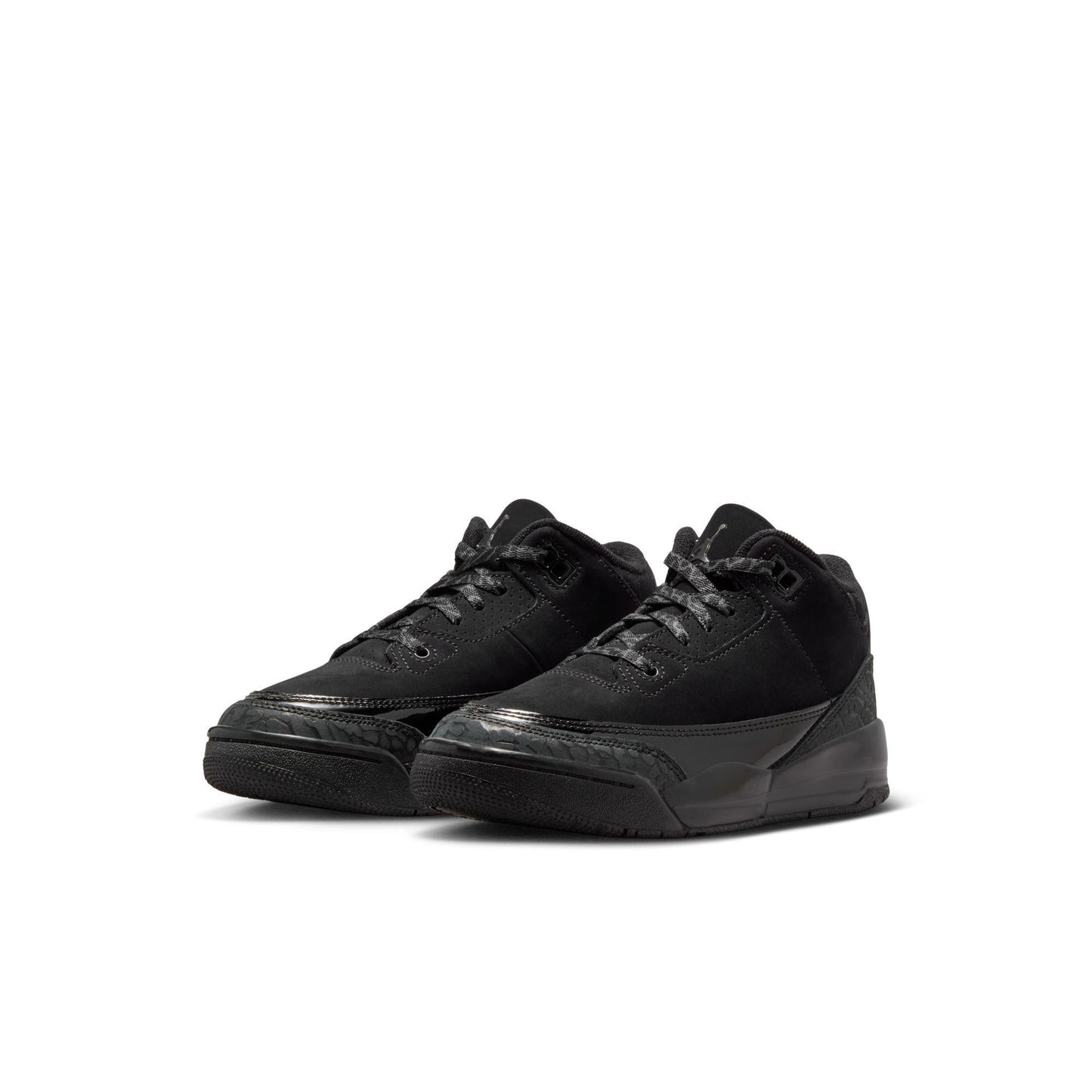 Jordan 3 Retro Little Kids' Shoes Black/Dark Charcoal-White