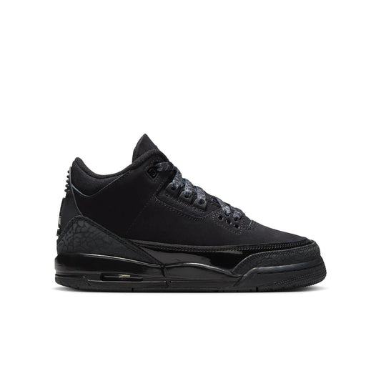 Air Jordan 3 Retro Big Kids' Shoes Black/Dark Charcoal-White