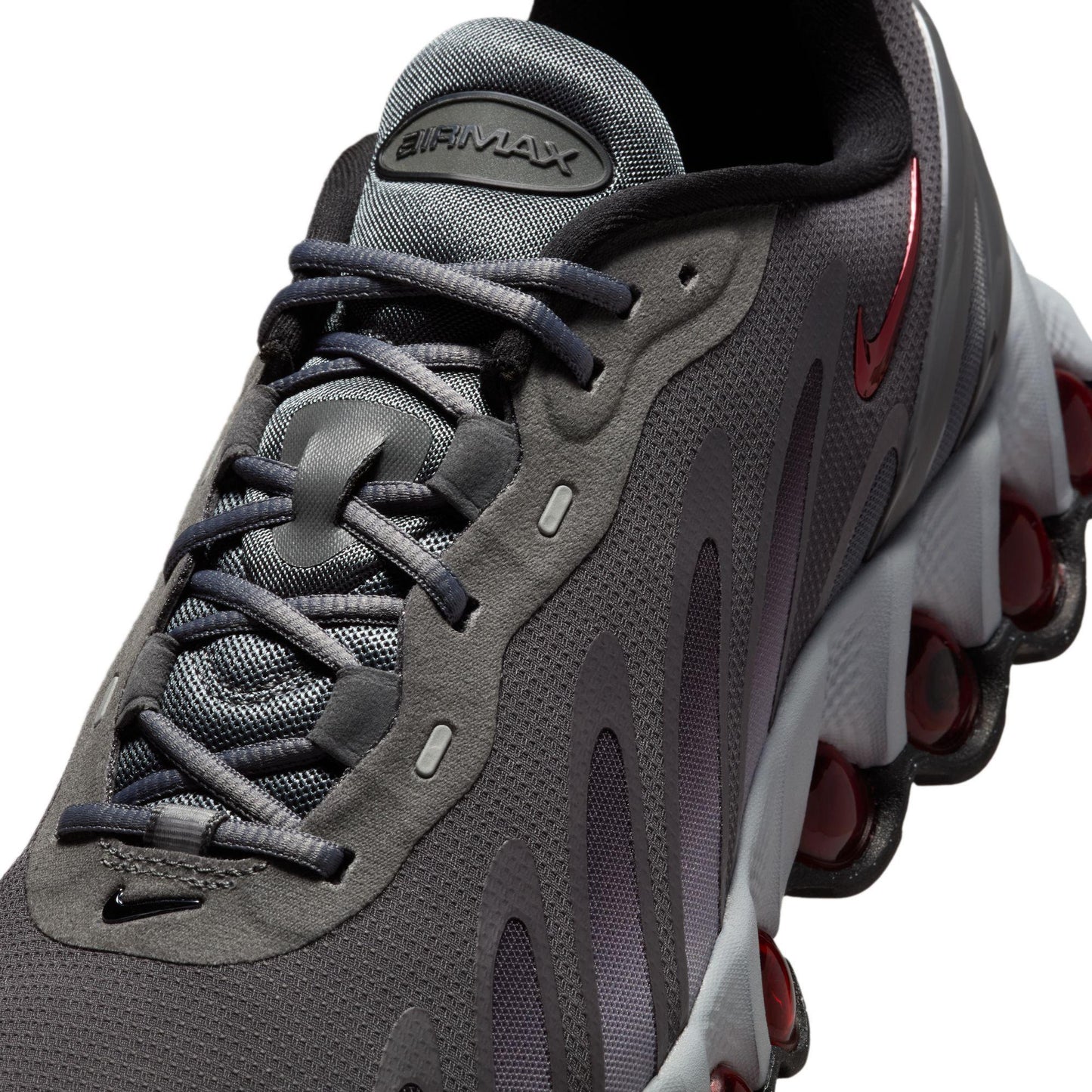 Nike Air Max DN8 Iron Grey/Bright Crimson-Wolf Grey-Black