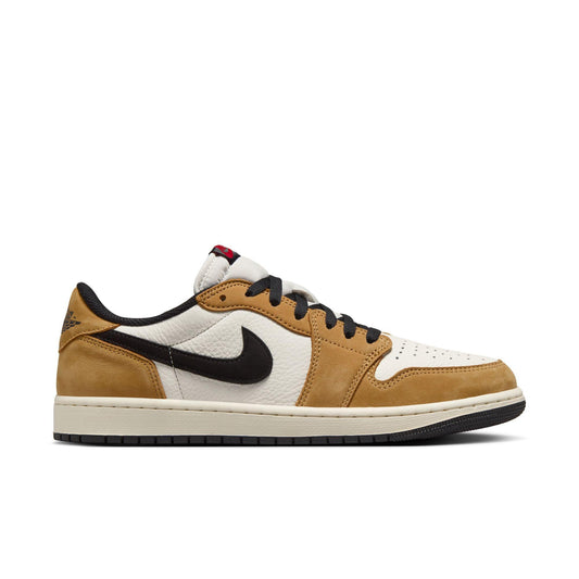 Air Jordan 1 Low OG Sail/Black-Golden Harvest-Gym Red