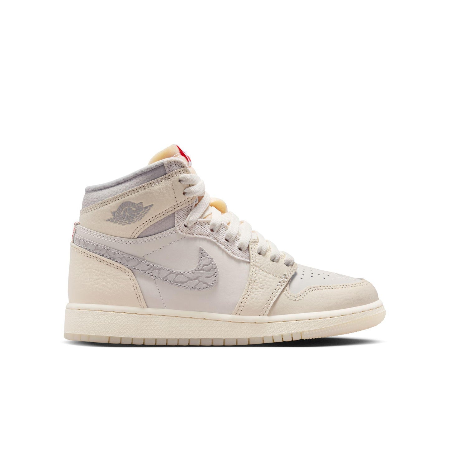 Air Jordan 1 Retro High OG Big Kid's Shoes "Sail/University Red"