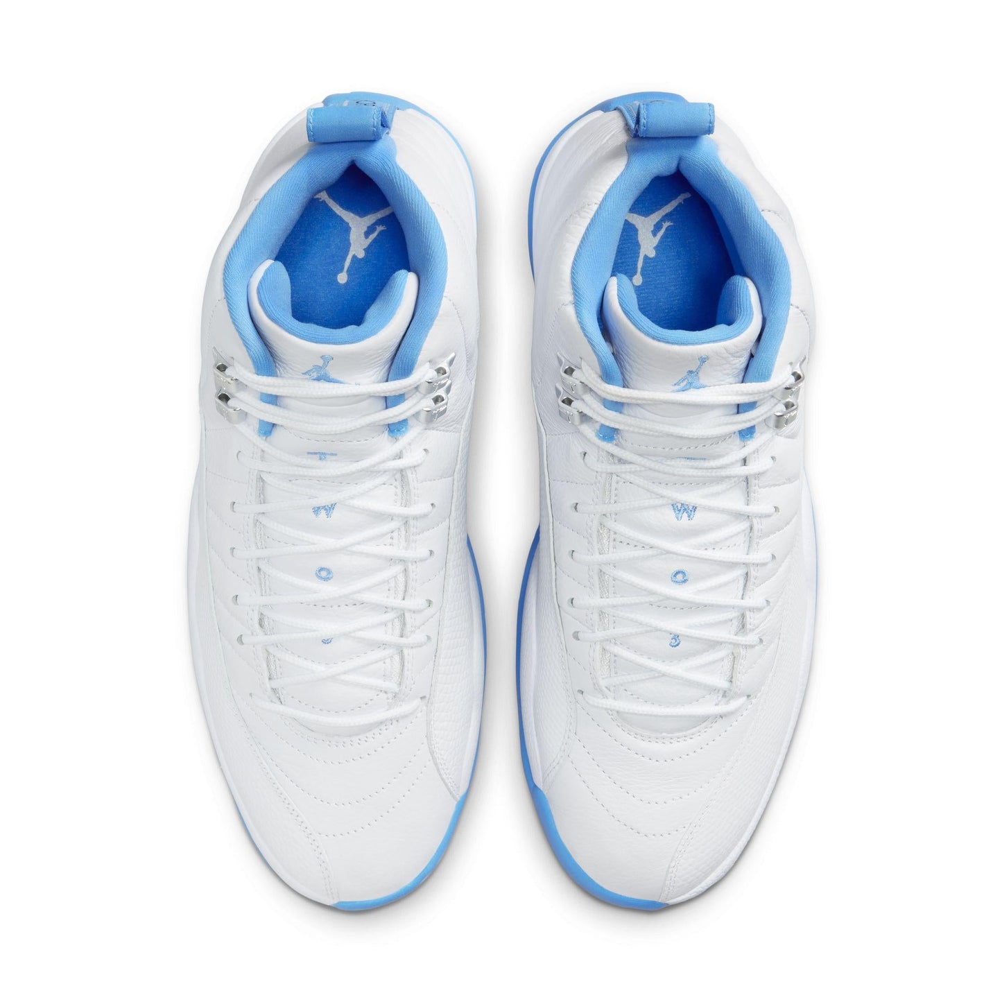 Air Jordan 12 Retro White/University Blue-Metallic Silver
